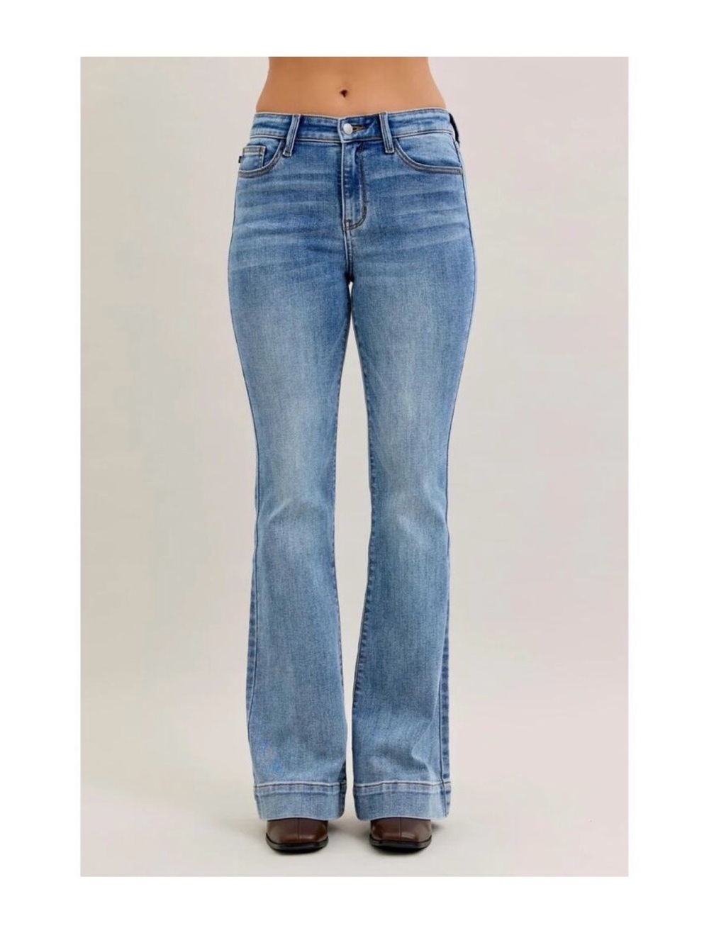 Judy Blue Light Blue High-Rise Flare Jeans